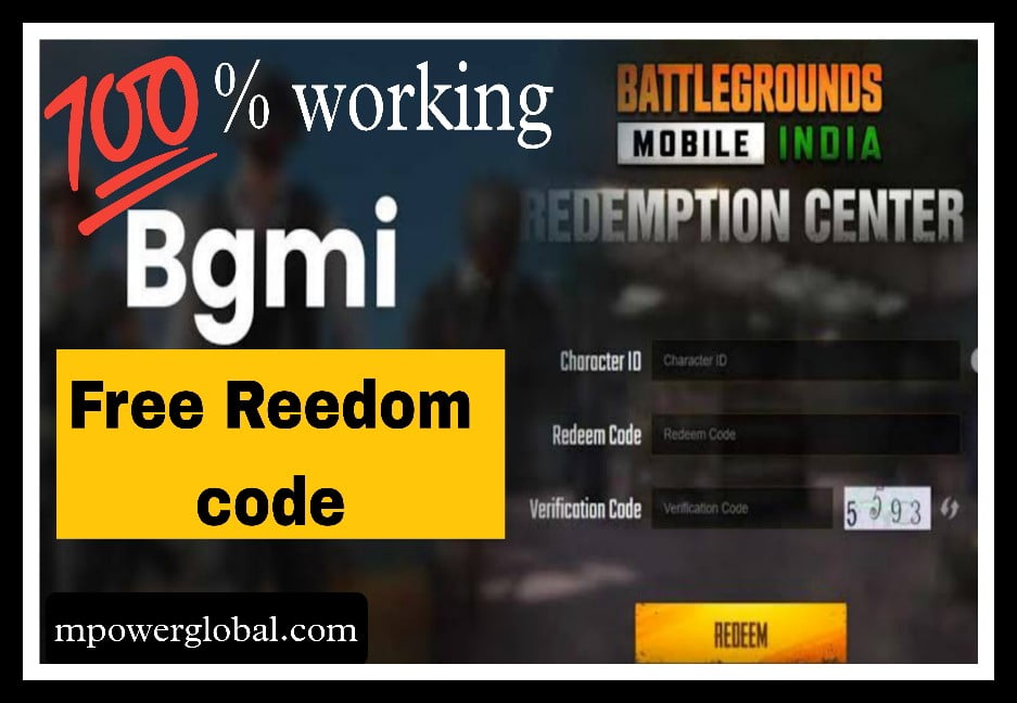 Bgmi Free reedom code Today 